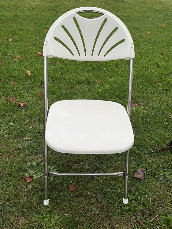 White chairs with Design