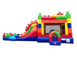 building block double water slide