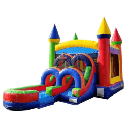 inflatable bounce house water slide kids rainbow1 1749779283 kids modern rainbow water slide bounce house combo